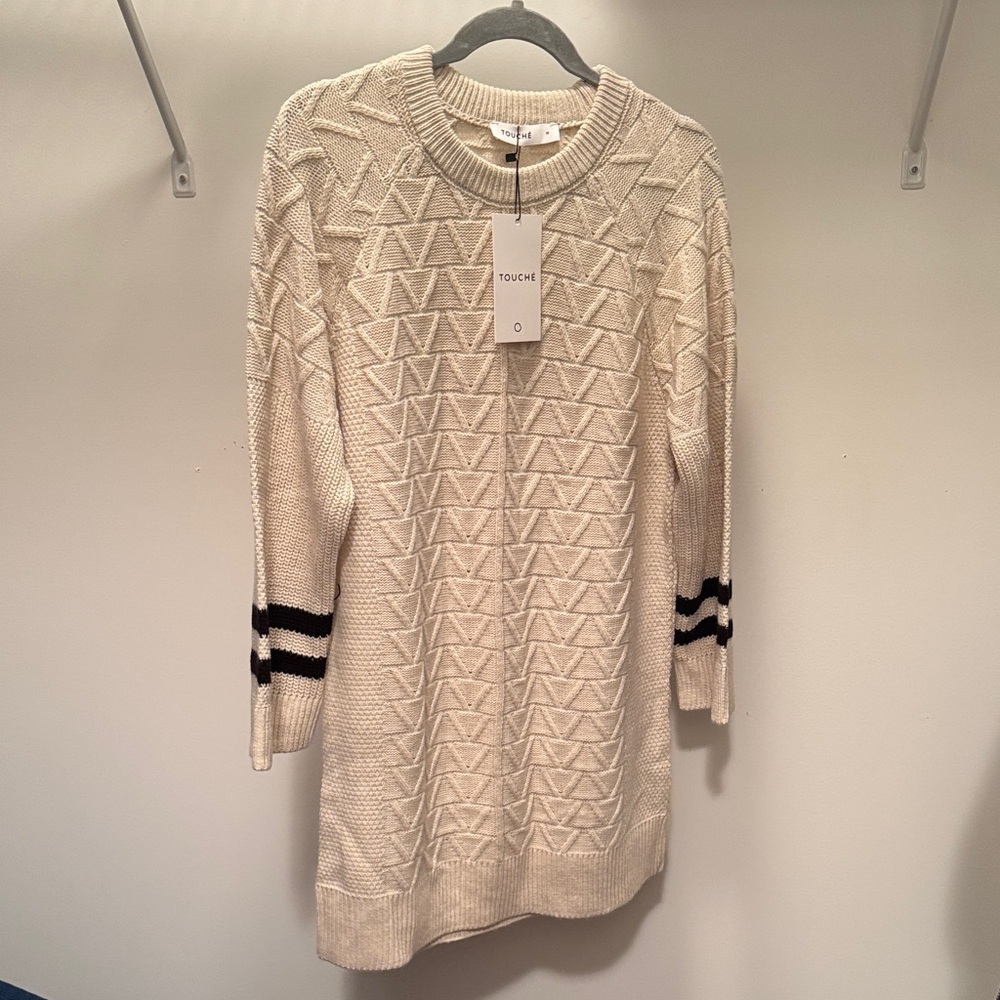 Women's Cream Sweater Tunic